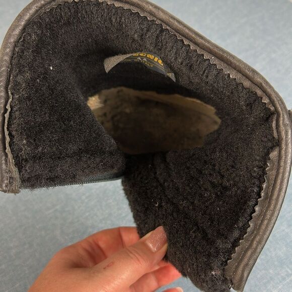 Tecnica Black Comfort Winter Leather Suede Zip Up Boots Size 11 - Picture 9 of 9